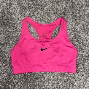 Nike pink dri-fir sports bra, size S